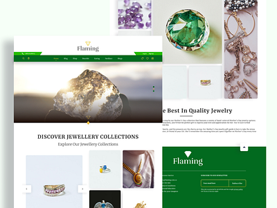 Flaming Jewelry Website UI Design