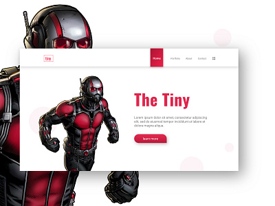 The Tiny UI Header 2d art branding design clean design header design illustration typography ui ux design vector