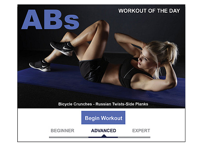 Daily Ui Sixty Two dailyuisixtytwo workoutoftheday