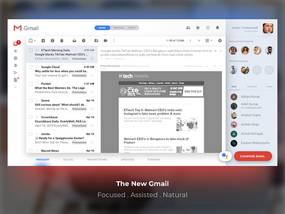 Gmail web client v3.0 Concept concept gmail gmailredesign google redesign