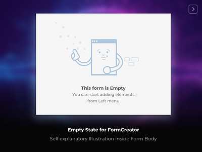 Empty Form concept empty state form builder illustration ui ux