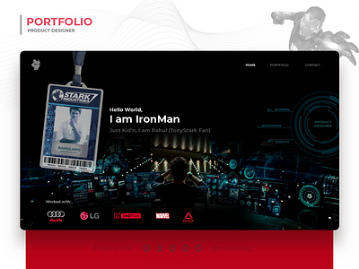 Personal Portfolio (Uplab Epic Portfolio Challenge) avenger ironman portfolio