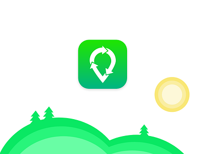 App Icon #DailyUI #005 app dailyui icon recycle