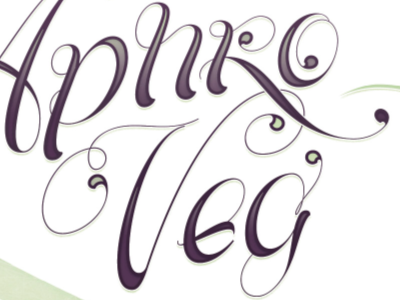 Aphro Veg typography