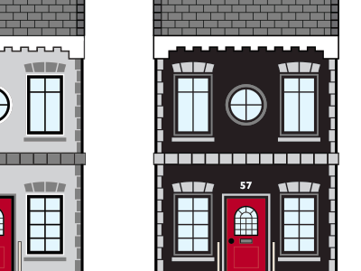 Wee hooses! house illustration vector