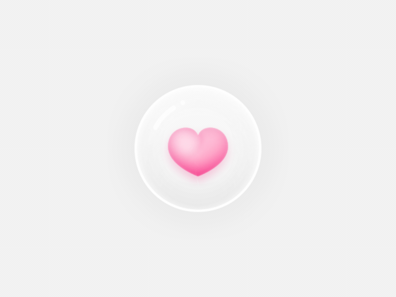 little animation of a bubble deflates animation bubble gif heart icon