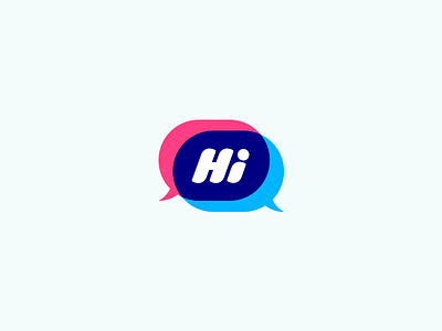 Hi design icon illustration logo