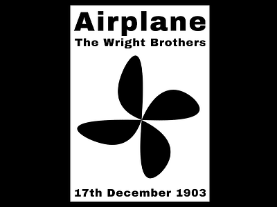 DAY 51 airplane blackandwhite designer graphic design graphic designer illustration minimal poster poster design typography