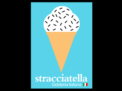 DAY 80. design graphic design graphic designer icecream italian food italy logo london new opening poster design shop typography united kingdom