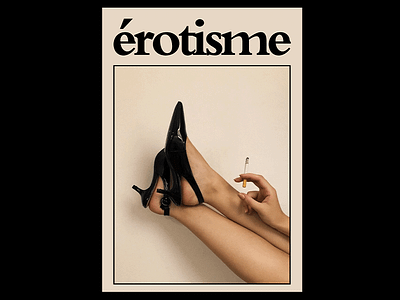 DAY 81. artdirection erotic erotisme graphic design graphic designer london photo photography poster poster design typography vintage woman