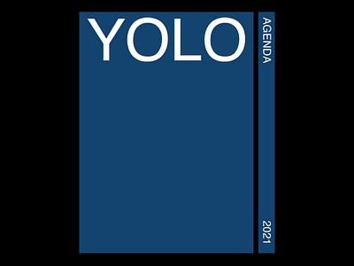 YOLO AGENDA 2021 agenda brand design brand identity brand identity designer freelance graphic design logo london typography yolo