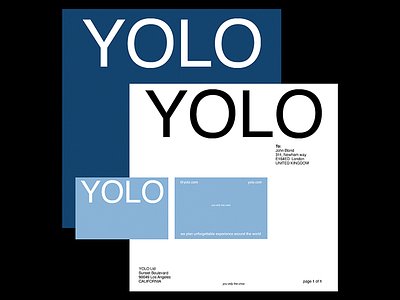 YOLO brand identity brand brand identity branding design graphic design graphic designer logo logotype typography