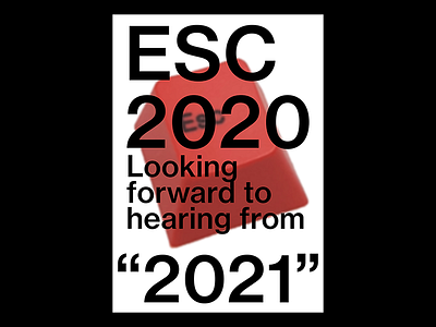 ESC 2020 designer graphic design graphic designer london poster poster design typography