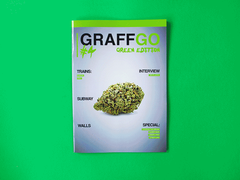 GraffGo Magazine / Green editon art direction design disegno grafico editorial design editorial layout layout magazine magazine cover magazine design photography