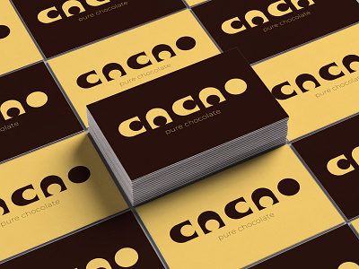 C A C A O pure chocolate branding design graphic design lettering logo logodesign logodesigner logotype