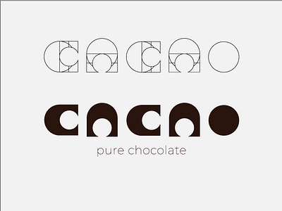 Cacao logotype & business card brand branding business card cacao chocolate design graphic design logo logodesign logotype typography vector