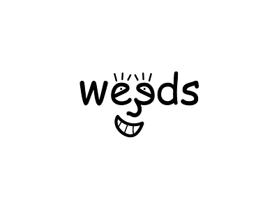 Weeds / Official logo brand branding canapa corporate branding design eyes face face logo graphic design logo logo designer logodesign logos logotype london smile typography vector weed weeds brand