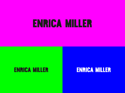 Enrica Miller logotype brand branding corporate branding design designer fashion fashion . style fashion stylist graphic design logo logodesign logos logotype london typography vector
