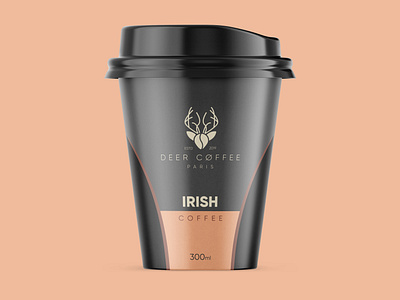 DEER COFFEE Logo and cup concept