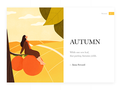 Autumn autumn girl illustration