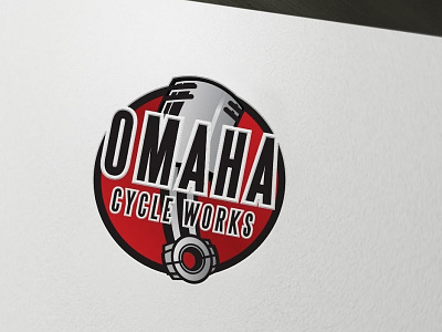 Omaha Cycle Works bicycle cycle logo motorcycle