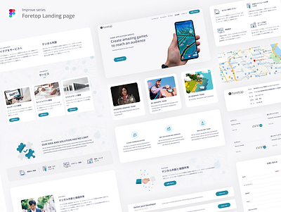 Foretop artboard business website landing page software development ui design ux ui web design