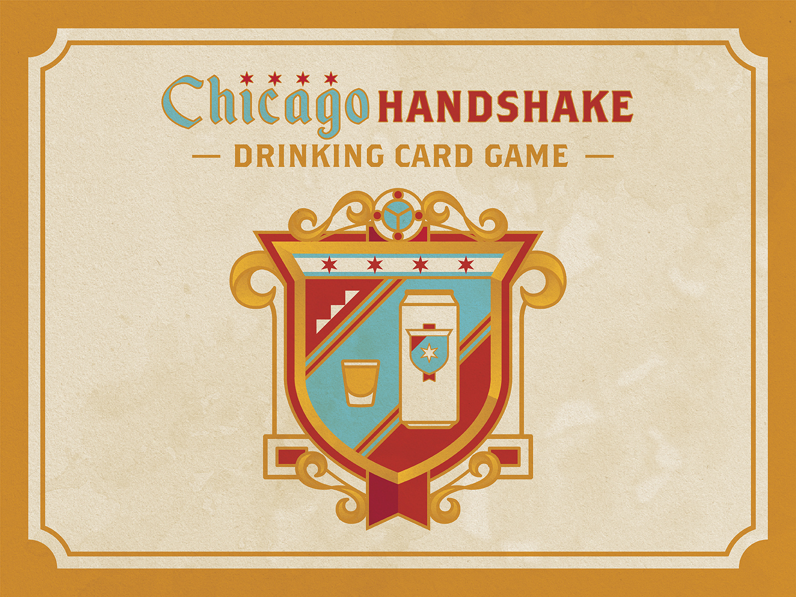 Chicago Handshake Drinking Card Game by Kyle John Hollings on Dribbble