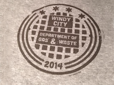 Windy City Dept. of Gas & Waste cap city cover dept. gas manhole sewer waste windy