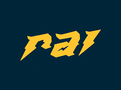 Rai Logo band lightning logo rai