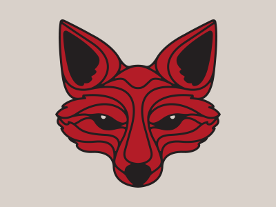 The Red Fox - Final fox head logo red rewrites