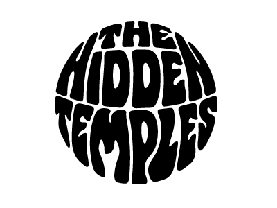 The Hidden Temples Wordmark hidden lettering logo psychedelic temples wordmark