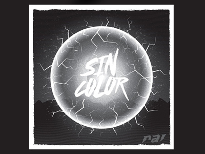 Sin Color Album Art album art color electricity energy lightning sin