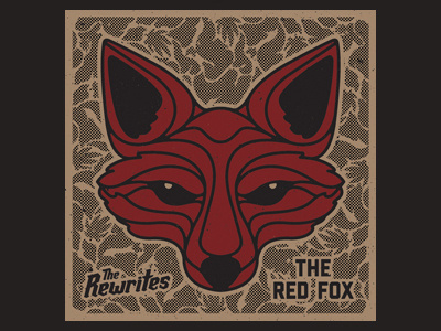 The Red Fox Album Art album fox pattern red rewrites smoke