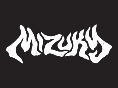 Mizuky Logo bruja dark evil lettering logo mizuky spooky witch