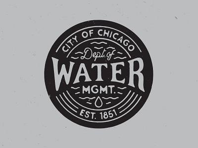 Dept. of Water Mgmt. Seal badge chicago city seal water