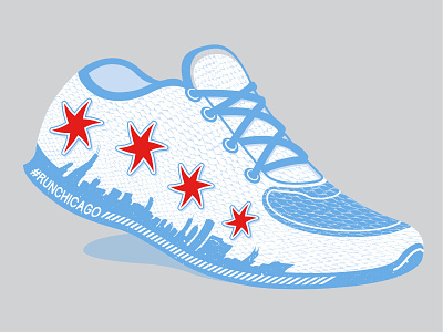 Chicago Flag Shoe
