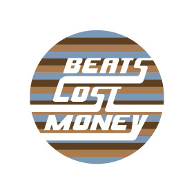 Beats Cost Money beats circle cost funky groovy logo money retro swash