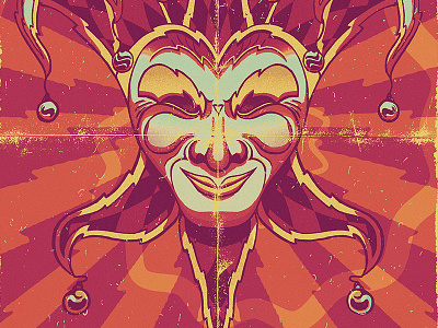 Global Rhythm Thursdays bolt circus electric fool jester lightning mardi gras mask
