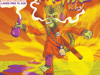 Master Roachie Vol. 1 420 gig leaves master monkey poster roachie stoner weed