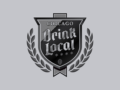 Drink Local beer crest drink local shield