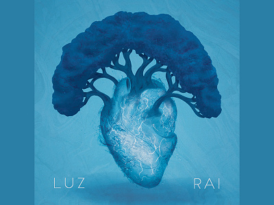 Luz Cover Art album cover heart lightning luz music tree