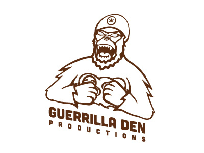 Guerrilla Den Productions - Solid Color animal den gorilla guerrilla logo productions