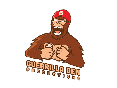 Guerrilla Den Productions - Full Color animal den gorilla guerrilla logo productions