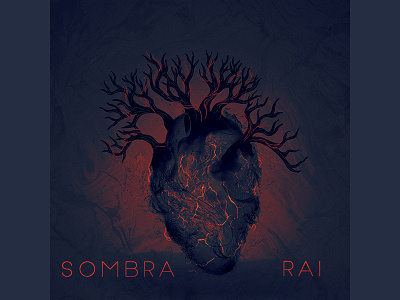 Sombra Cover Art album art chicago dark evil heart lightning music