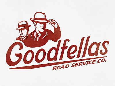 Goodfellas Roadservice Co. Logo auto goodfellas lettering logo mafia mobster roadservice