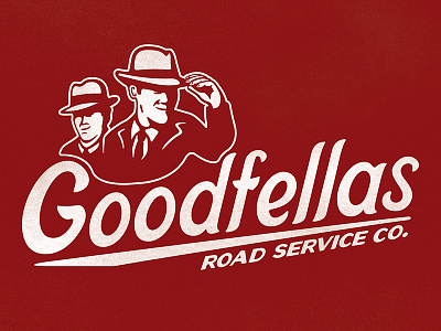 Goodfellas Roadservice Co. Logo auto goodfellas lettering logo mafia mobster roadservice