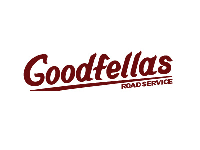 Goodfellas Road Service can goodfellas logo lost oil road service type typography