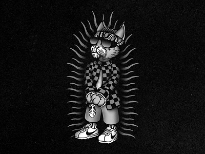 Cholo Cat cat character cholo gangster illustration