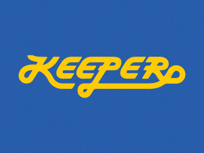 Keeper custom keeper logo type typography