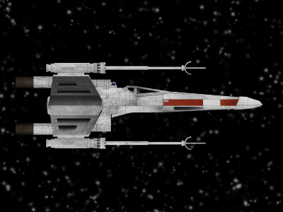 x wing side view